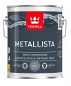 Краска по ржавчине Tikkurila METALLISTA, серебристая, глянцевая, 0,8 л