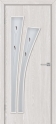 Дверное полотно LUXURY (ост. SATINATO с фьюзингом) мод. 329 Веер, 2000*600, Латте (10% Бой)