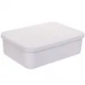 Корзина - органайзер с крышкой для хранения "БИСКОТТИ", цвет белый, 26*18.5*8