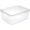 Органайзер для хранения с крышкой "ФЛАТТО", прозрачный, 35*26.2*14см