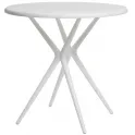 Стол пластиковый ТЕОРИ круглый (белый с белыми ножками)