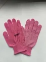 Перчатки розовые с белой ПВХ микроточкой ISTET