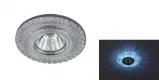 Светильник DK LD3 SL/WH+BL ЭРА декор cо светодиодной подсветкой, MR16 LED, 12/220V, 7W, (30% Бой)
