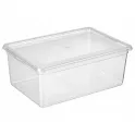 Контейнер универсальный с крышкой для хранения "PALM", бесцветный, 37.5*25.5*15см, 10л
