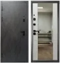 Дверь входная ТД 10 Зеркало Бетон 100мм, 960*2050мм, правая