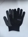 Перчатки черные с белой ПВХ микроточкой ISTET