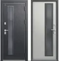 Дверь входная с терморазрывом Т-10 Антрацит муар - Ясень скандинавский 115мм, 960*2050мм, левая