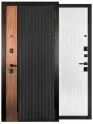 Дверь входная ТД 2МДФ Орех 100мм, 860*2050мм, правая
