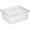 Контейнер универсальный с крышкой для хранения "PALM", бесцветный, 42*34*17.5см, 17л