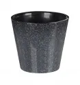 Горшок для цветов "Grenada" D160мм, 1,6л, с дренажной вставкой, гранит светло-серый