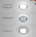 Светильник встраиваемый GX53, d=90/118мм, стекло, с подсветкой 4000К матовый glass RMT In Home