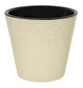 Горшок для цветов "Pepper" D200мм, 4л, с дренажной вставкой, светло-бежевый