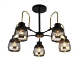 Люстра Ambrella 5*40Вт, цоколь E27, D640*440 бронза/черный (TR8002/5)