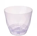 Горшок для орхидей 2,3л, D175мм, с поддоном, Laurel, сиреневый транспарент